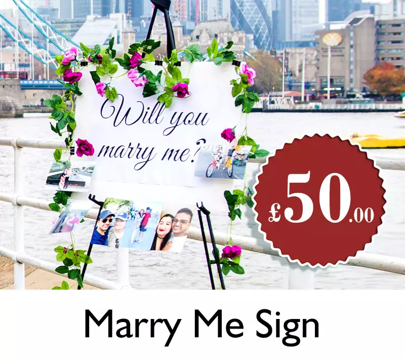 Marry Me Sign